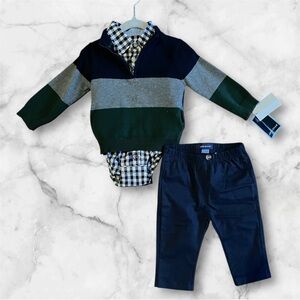 Andy & Evan Baby Boy Outfit Bundle - Size 9-12M - NWT